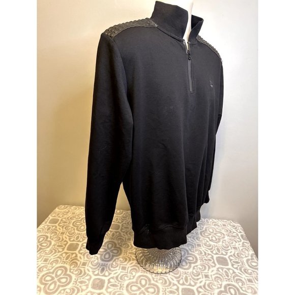 Giorgio di Mare Yachting Collection quarter Zip Pullover Black Jacket, Large EUC - Picture 6 of 16